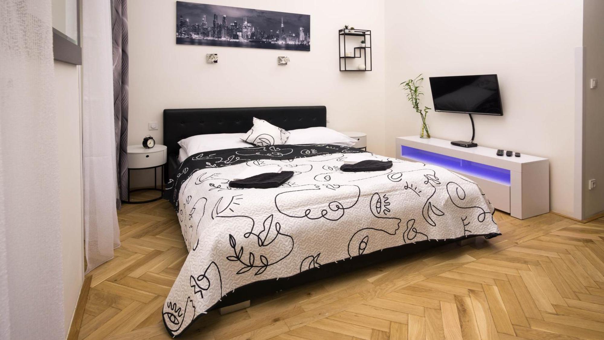 Black & White Apartment Prague By Wenceslas Square And Muzeum Zimmer foto