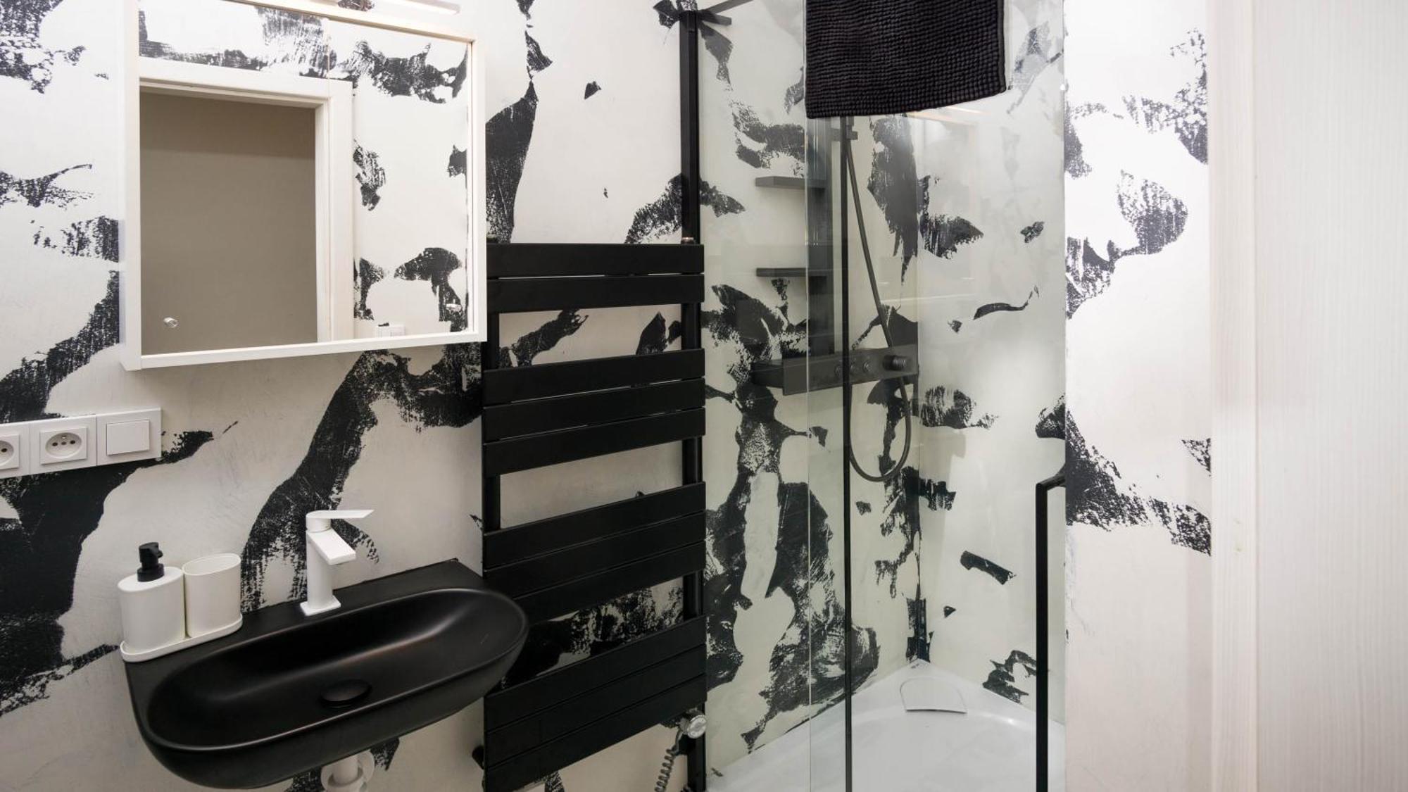 Black & White Apartment Prague By Wenceslas Square And Muzeum Exterior foto