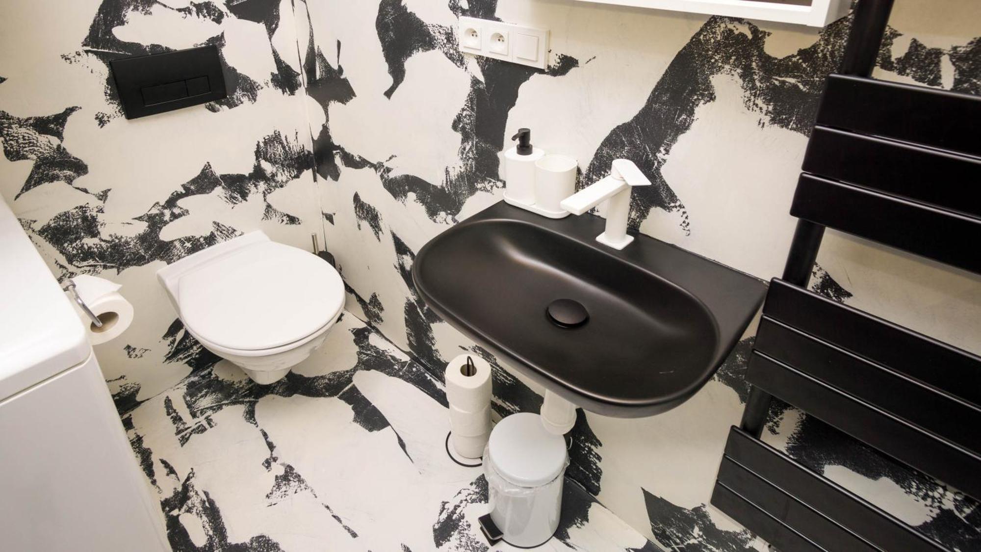 Black & White Apartment Prague By Wenceslas Square And Muzeum Zimmer foto